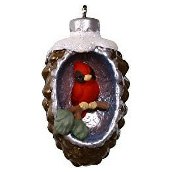 Hallmark Miniature A World Within #3 Cardinal Pinecone Keepsake Christmas Ornament