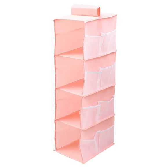 Raindrops Pink Rectangular Storage Closet with Dustproof Function for Wardrobe Organizer