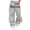 1-Grey, variant on Men's Gothic Graphic Print Sweatpants Trendy Drawstring Waist Baggy Sweat Pants Loose Straight Leg Soft Comfort Street Style Trousers with Pockets 2-White XL
