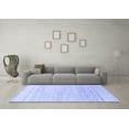 thumbnail image 3 of Ahgly Company Machine Washable Indoor Rectangle Solid Blue Modern Area Rugs, 3' x 5', 3 of 4