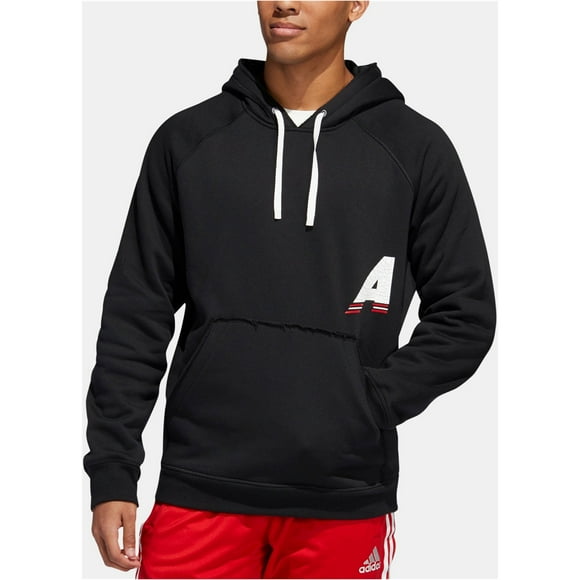 Adidas Mens Marquee Graphic Hoodie Sweatshirt, Black, Small