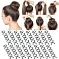 thumbnail image 1 of CHOK 20 Pcs Épingles à Cheveux en Spirale Épingle Rotative Pointes Rondes Anti-Rayures Épingle à Cheveux à Vis Torsadée pour Femmes Style Chignon Bricolage Épingles Bobby en Spirale Noir, 1 of 9