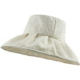 thumbnail image 6 of CoCopeaunts Wide Brim Bucket Hat Women Summer Autumn Folds Beige Bucket Cap Women Elegant Outdoor Shade Beach Fisherman Hat, 6 of 8