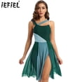 thumbnail image 2 of Vestido de leotardo de Ballet para mujer, vestido profesional sin mangas con tutú de bailarina, traje de baile contemporáneo moderno lírico, 2 of 5