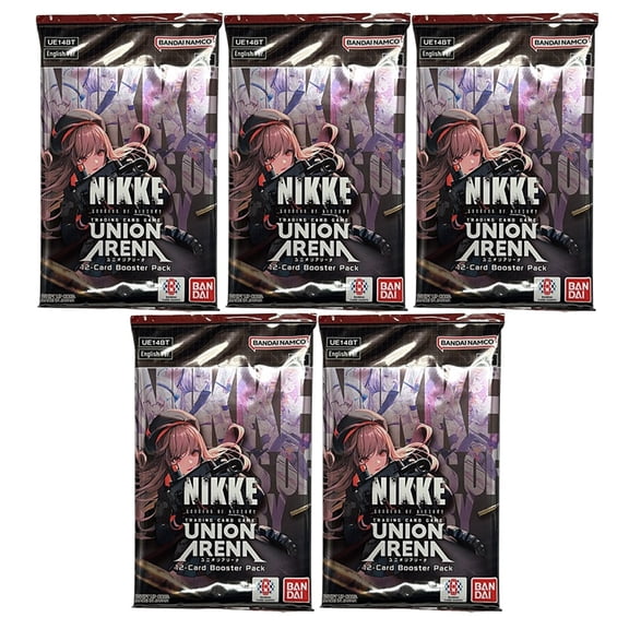 Union Arena English TCG - Nikke Goddess of Victory UE14BT - BOOSTER PACKS [5 Pack Lot]