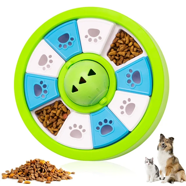 Comedero para Perros Antiahogo con Sonido, Juguete de Alimentación Lenta para Perros y Gatos, Dispensador de Comida Interactivo, Juguete Rompecabezas para Mascotas