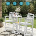 thumbnail image 4 of MUCHENGHY 2-Pack Outdoor Bar Stools 27" Seat HDPE Patio Chairs, White, 4 of 7