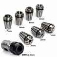 thumbnail image 5 of Yeacher 7PCS ER11 1-7mm Spring Collets Set with 5mm Motor Shaft Holder Extension Rod for Engraving Milling Drilling, 5 of 5