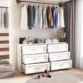 thumbnail image 6 of Metal 3 Drawer Dresser, 15.8" D x 31.5"  x 30.9" H,Home White Dresser for Bedroom, Storage Cabinet with 3 Drawers, Tall Dresser, Entryway, and Closet., White, 6 of 15