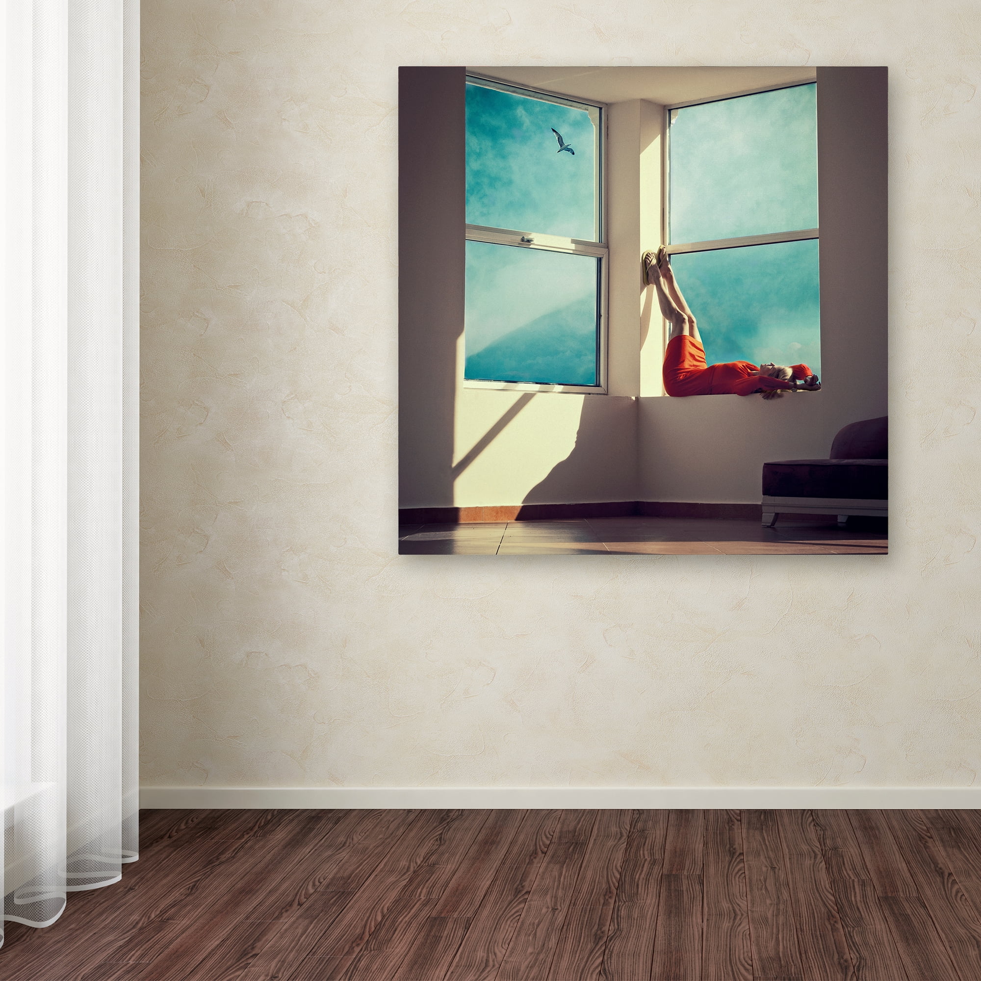 Trademark Fine Art 'Room With A View' Canvas Art by Ambra