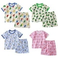 thumbnail image 5 of YTDSCS Toddler Kids Girls Boys Pajamas Outfit Soft Cotton Jammies Summer Crewneck Sleepwear Pjs 2PCS Set 1-6T, 5 of 9