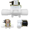 thumbnail image 3 of 2 válvulas solenoides de plástico de 12 V y 1/2 pulgada, magnéticas, para agua y aire, normalmente cerradas, 3 of 5
