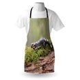 thumbnail image 4 of Salamander Apron, Picturesque of a Walking Animal on Branch with Moss Blurry Background Print, Unisex Kitchen Bib with Adjustable Neck for Cooking Gardening, Adult Size, Multicolor, by Ambesonne, 4 of 4
