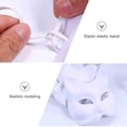 thumbnail image 3 of PCS Therian masker vita kattmasker tomma DIY Halloween mask djur, kattmask, 3 of 4