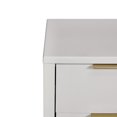 thumbnail image 6 of MoDRN Glam 6 Drawer Dresser, Bianca White with Satin Brass, 6 of 9