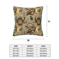 thumbnail image 2 of Throw Pillow Covers Set of 4 Moon Mushroom Owl Flowers Soft Decorative Pillowcase for Couch Living Room Bed Sofa, Square Pillow Covers Pillow Protector with Zipper, Home Decor 12"x12", 2 of 7