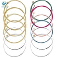thumbnail image 2 of Deago 2 Sets of 6pcs Guitar Strings 1st-6th String Replacement Steel String for Acoustic Guitar (2 Colorful Set), 2 of 9