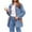 Blue, variant on FNFHFY Women Sherpa Jackets Trendy Color Block Zip Up Fleece Jacket Long Sleeve Lapel Lightweight Soft Fluffy Coats with Pockets