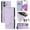 Purple, variant on For IPhone 17 6.3" RFID Blocking Protective Purse Case Cat Embossed Strong Magnetic Attachment/Closure, Card Slots/Pocket, PU Leather Flip Wallet Case With Hanging Rope,Pink,For iPhone 17