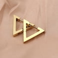 thumbnail image 3 of Pendientes de acero inoxidable de estilo coreano con personalidad geométrica para hombres y mujeres, pendientes de moda, pendientes simples, pendientes triangulares de acero de titanio, 3 of 6