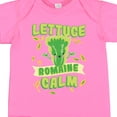 thumbnail image 4 of Inktastic Lettuce Romaine Calm Boys or Girls Baby Bodysuit, 4 of 5