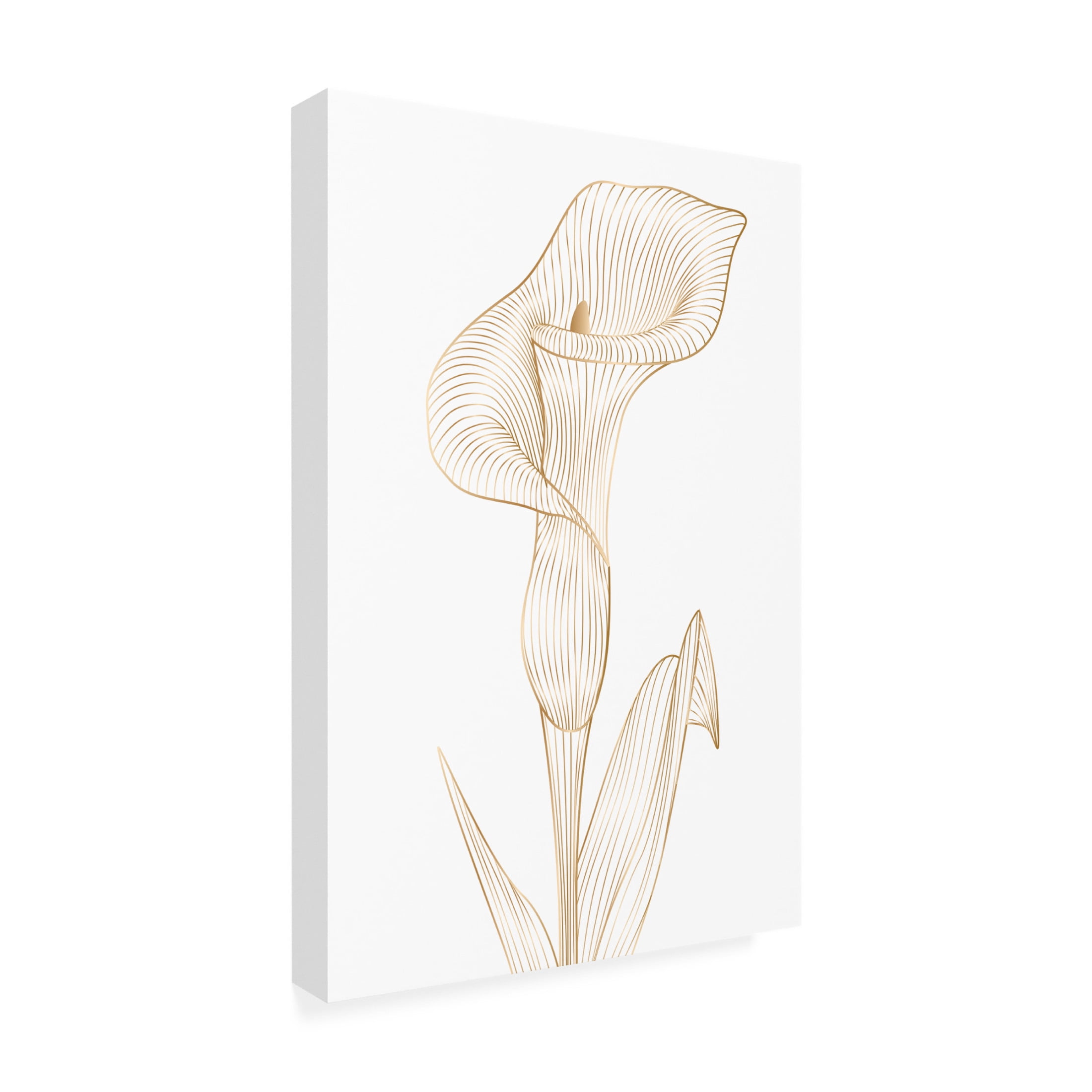 Canvas Wall Art - Incado 'Lily line I' Wall Art for Living Room, Bedroom, or Office Décor by Trademark Fine Art - 22 x 32 Inches