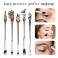thumbnail image 3 of 5 PCS Metal Makeup Brushes Set with Brushes Holder, Wizard Wand Makeup Brushes Set for Women Girls, 3 of 6