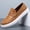 Orange, variant on Men's PU Slip-On Ankle Boots, Warm Winter Casual Shoes with Soft Cushioned Sole & Round Toe, Comfortable Non-Slip Urban Boots for Christmas Markets, Holiday Travel & Daily Wear