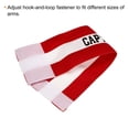 thumbnail image 4 of Captain's Armband, Elastic Arm Band for Soccer Team Training, Orange Red 2 Pack, 4 of 7