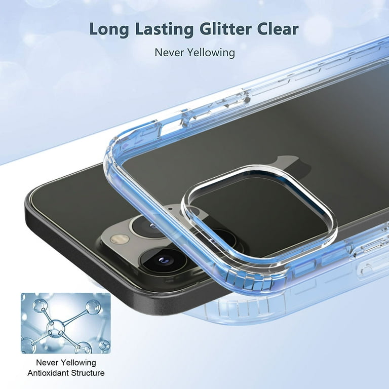 Light Blue Phone Case iPhone 13 Pro Max Case – Periwinkle Shockproof Cell Phone Protector Cover for iPhone 13 Pro Max - Baby Blue Non-Slip & Anti-Scratch Silicone Aesthetic Accessories (6.7