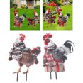 thumbnail image 4 of Decoración De Pollo De Metal, Arte De Hierro único, Decoración De Gallo Al Aire Libre, Uso Versátil Para Jardín, Césped, 4 of 7