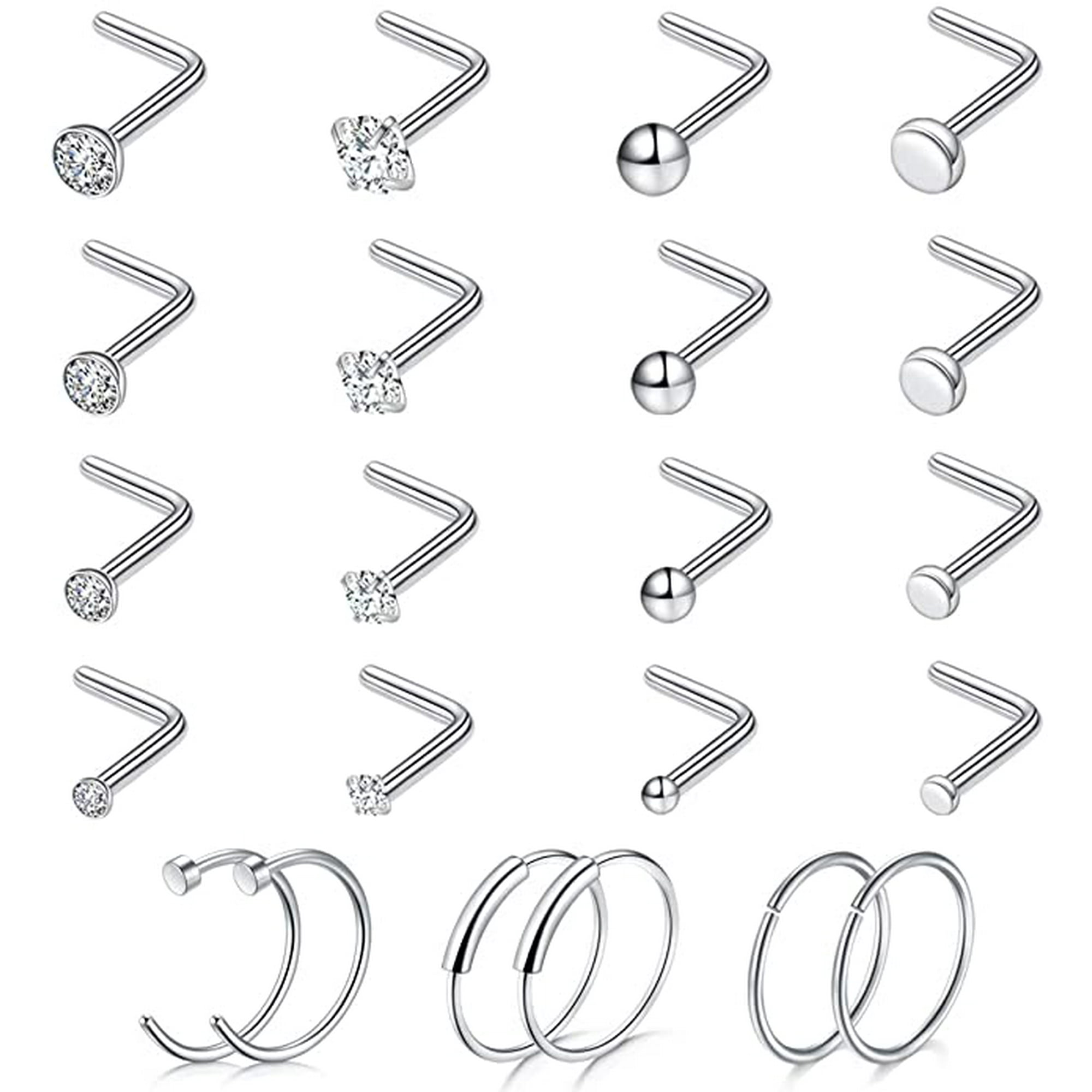 Surgical grade stainless steel nose ring best sale