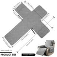 thumbnail image 2 of Lzvxtym Recliner Chair Covers,100% Waterproof Recliner Slipcovers,Non Slip Covers for Chair with Pocket,Reclining Chair/Furniture Protector for Kids Pets,Gray, 2 of 9