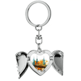 thumbnail image 1 of Tokyo Japan Rail Train Tower Heart Angel Wing Key Chain Holder, 1 of 3