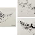 thumbnail image 3 of Unique Bargains Christmas 3 Pcs Exquisite Fake Tattoos Temporary Tatto for Adult Black, 3 of 5