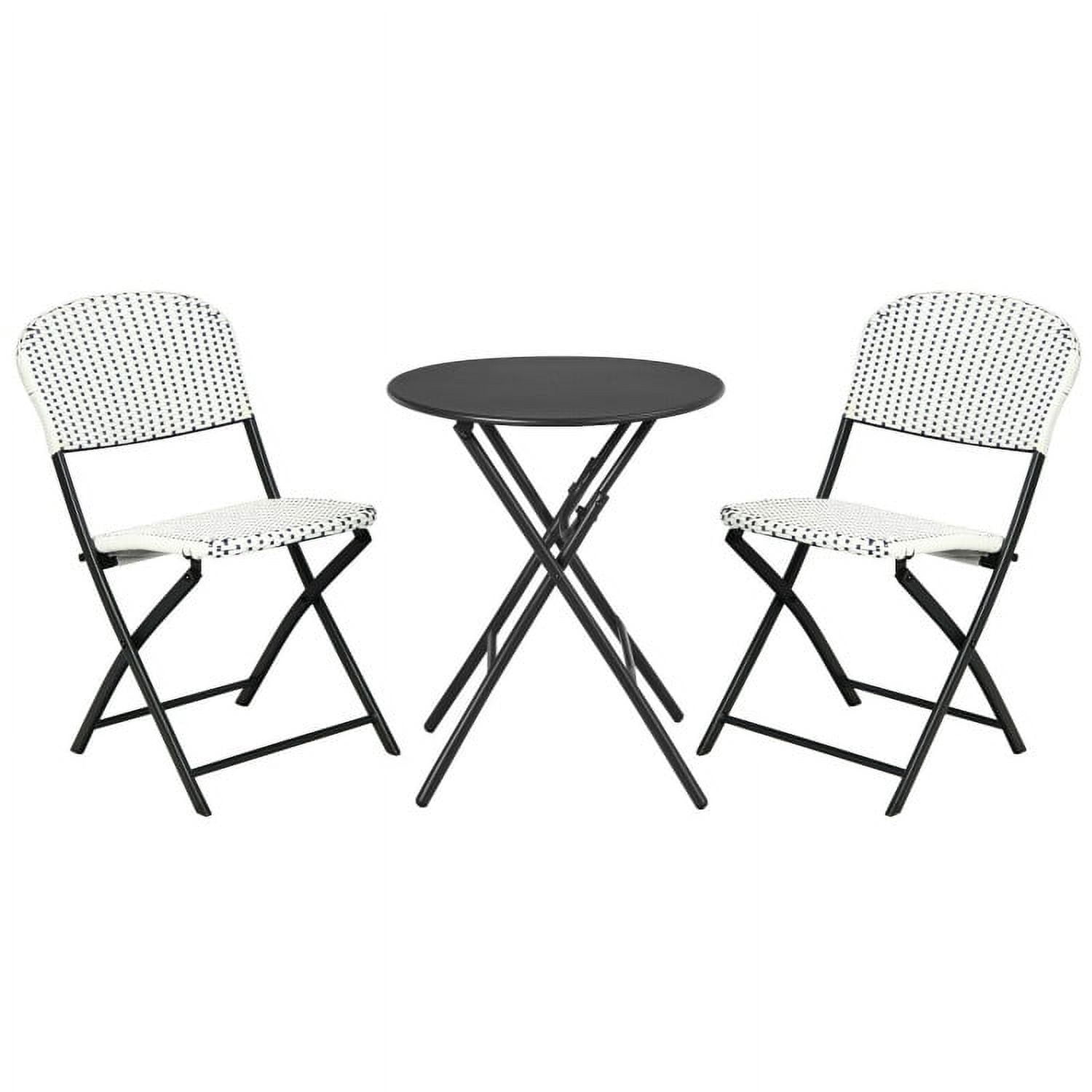 Aimee Lii 3 Pieces Patio Rattan Bistro Set with Round Dining Table, Outdoor Patio Furniture Sets Aimee Lii 3 Pieces Patio Rattan Bistro Set with Round Dining Table, Outdoor Patio Furniture Sets