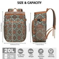 thumbnail image 4 of Chic 20L Cooler Backpack - Insulated Leakproof Lunch Bag for Work, Travel & Outdoor - Fashionable Geometric Print & High-Capacity Storage, 4 of 6