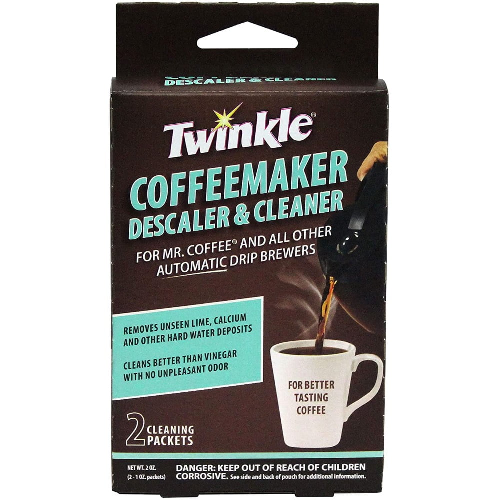 Twinkle Coffeemaker Descaler and Cleaner 2 Packets Each, 2 Pack