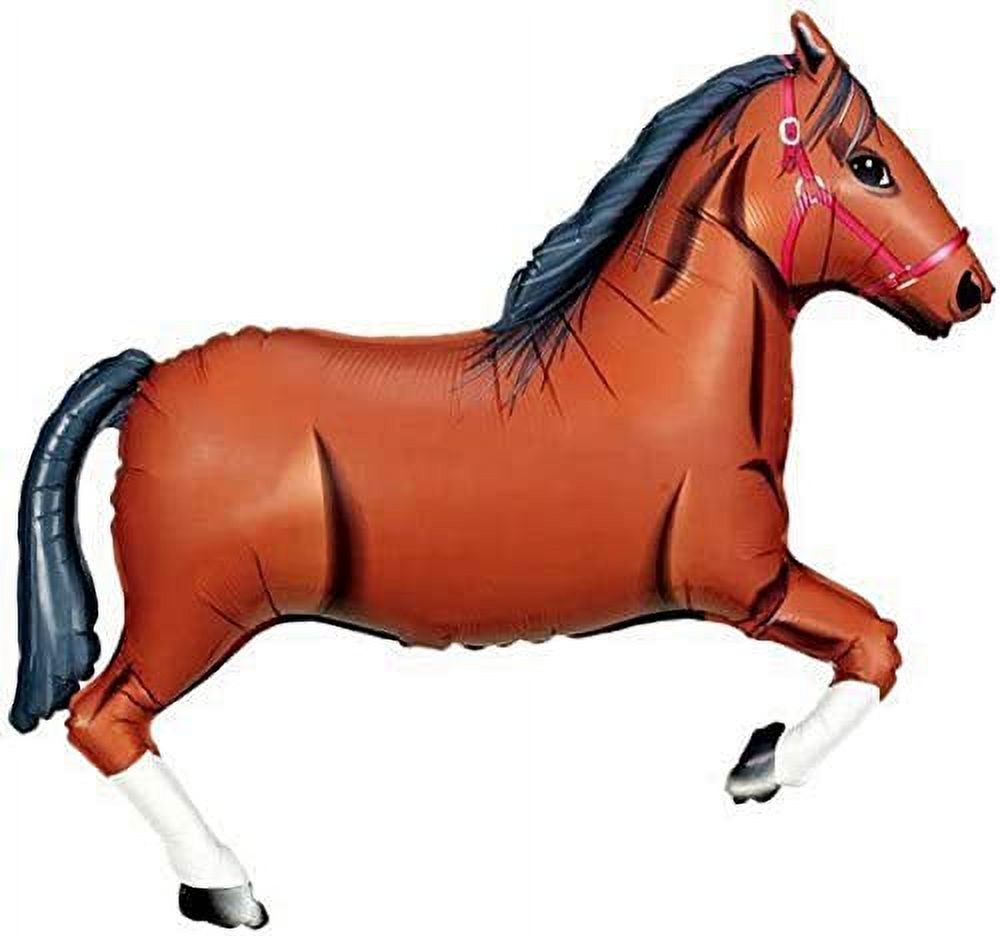 Western Party Supplies Birthday Cowboy Cowgirl Wild West Balloon Bouquet Decorations Brown Horse