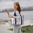 thumbnail image 5 of Travel Duffle Bag Bike stripe Pattern Travel Tote Bags Carry on Luggage Waterproof Weekender Bags with Top Handle Adjustable Shoulde Strap for Travel Gym, 5 of 5