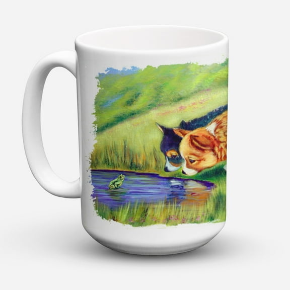 Carolines Treasures 7292CM15 Corgi Coffee Mug 15 oz 15 ounce multicolor