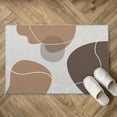 thumbnail image 2 of Bathroom Rug 3x5 Entryway Boho Minimalist Brown Mat Modern Abstract Geometric Area Rug Machine Washable Soft Rug Carpet Non Slip Area Rug for Beside Living Room Bedroom Kitchen Office Indoor C98, 2 of 3