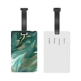 thumbnail image 5 of Hirioo Green And Gold Marble for Luggage ID Tag with Adjustable Strap Travel Baggage Bag Tags Suitcase Identify Labels for Women Men, 5 of 7