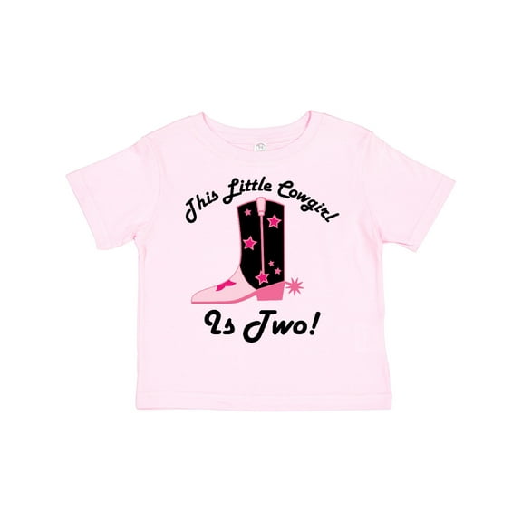 Inktastic 2nd Birthday Little Cowgirl 2 Year Old Girls Toddler T-Shirt