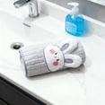 thumbnail image 5 of syligr Easter Bunny Coral Fleece Towel 30x14 Inch Soft Quick Dry Bath Towel for Face Hands Hair Women Men Kids Lightweight Absorbent Machine Washable Bathroom Spa Decoration Holiday Gift, 5 of 6