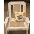 thumbnail image 2 of Carolines Treasures BB9949PW1818 French Bulldog Fall Fabric Decorative Pillow  18H x18W multicolor, 2 of 2