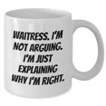 thumbnail image 2 of Waitress Quote Funny White Coffee Mug Birthday Unique Gift from Men to Waitress for Her Special Day, 2 of 6
