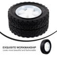 thumbnail image 3 of BEADCEST Solid Rubber Lawn Mower Wheels for Gardening 6 Inch Black Color Ensures Use, 3 of 5