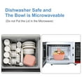 thumbnail image 6 of Lunch Box, Salad Bowl, Salad Bowls with 3 Compartments, Sealed Lid and Fork for Adult Healthy Lunch Boxes, Dishwasher Safe/ Microwave Safe, Blue, 6 of 7