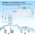 Dalmo NonElectric Bidet Toilet Attachment with SelfCleaning Nozzles